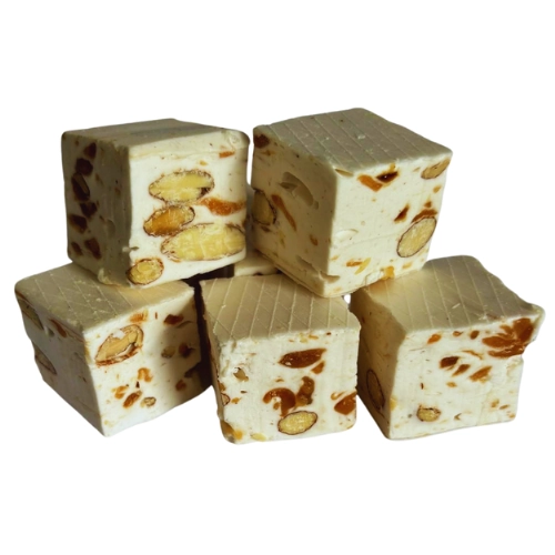 Les Douceurs du Monde | Nougat cube blanc au caramel beurre salé gros