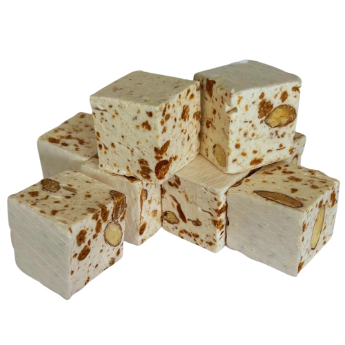 Les Douceurs du Monde | Nougat cube blanc au spéculoos gros