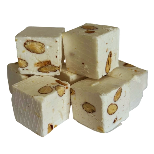 Les Douceurs du Monde | Nougat cube blanc aux amandes